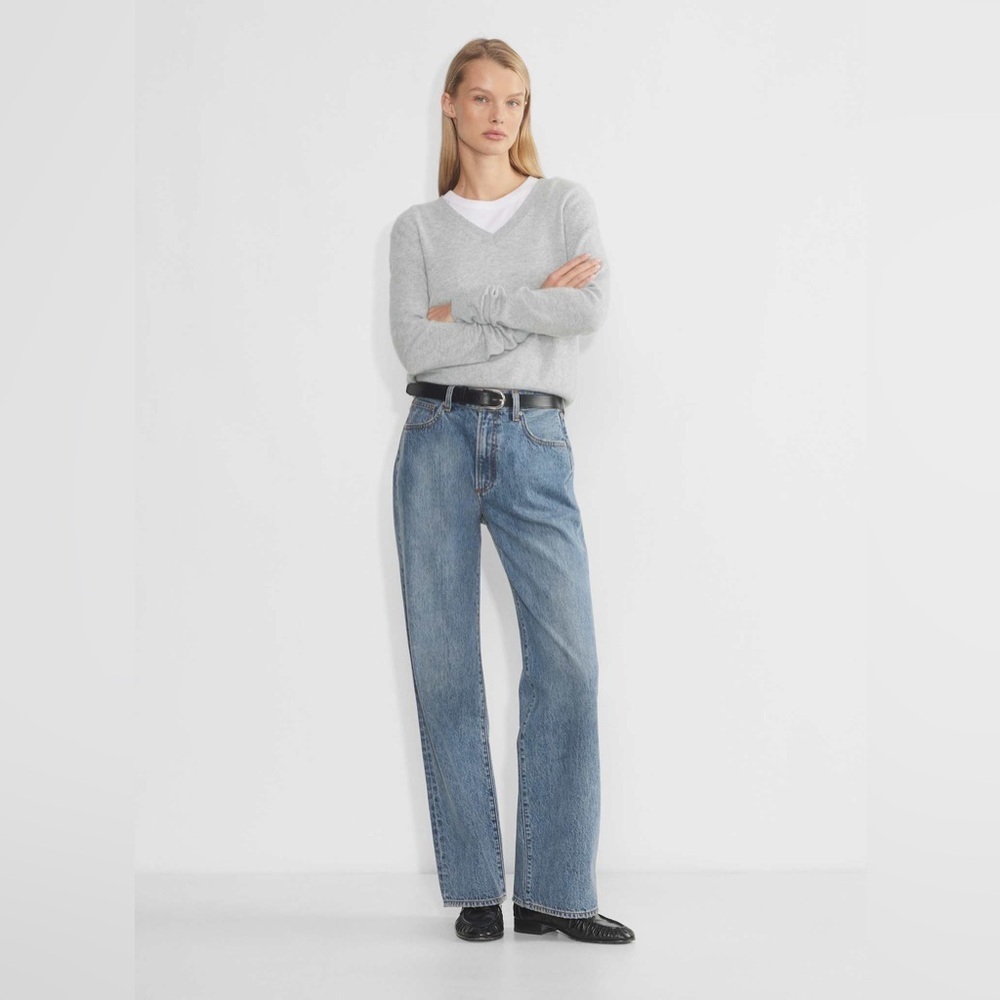 Denim Forum Aritzia The Farrah Hi-Rise Wide Jean Size 27 W